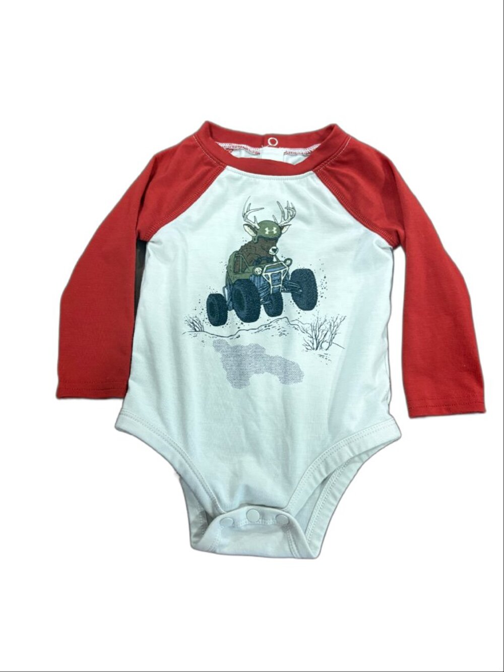 Under Armour Baby Boys Buck Riding ATV Long-Sleeve Bodysuit (Size 3-6 Months)